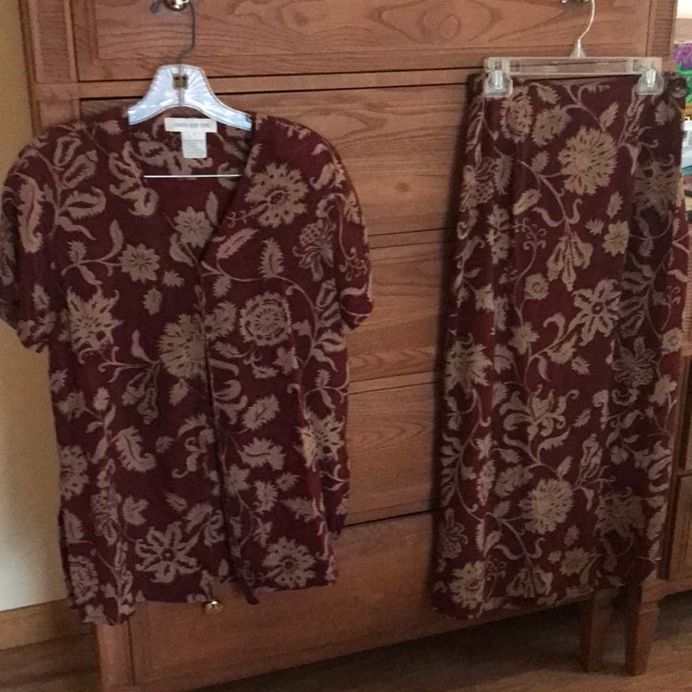 Jones New York Silk 2-piece outfit